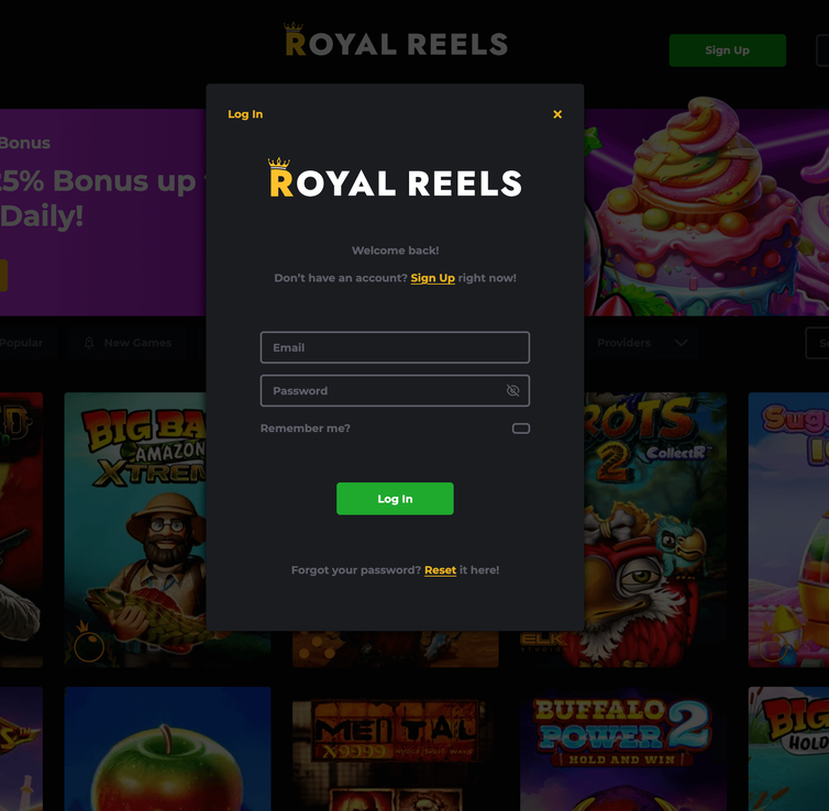 royalreels Gameplay